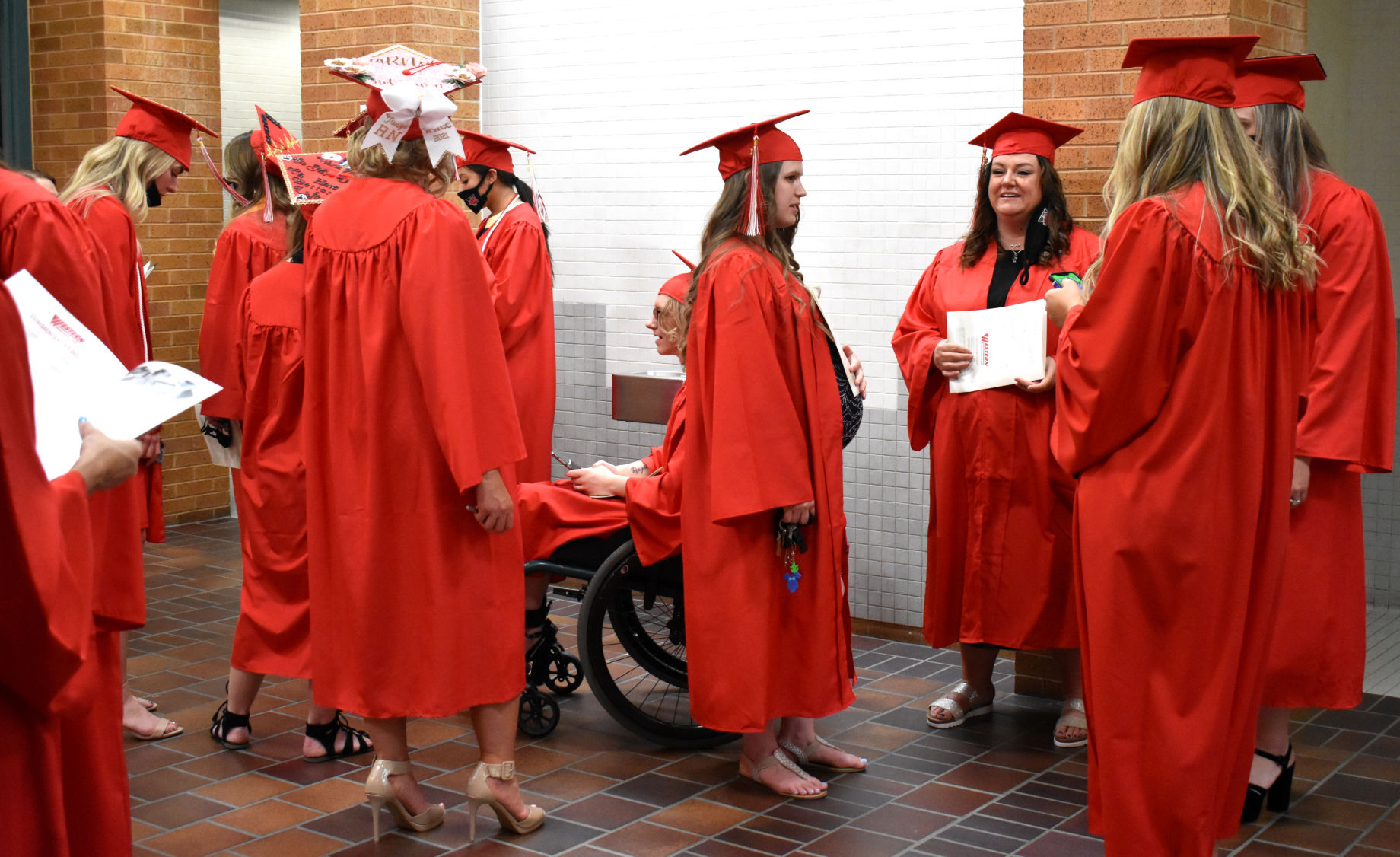 Western graduation 21 talking hallway